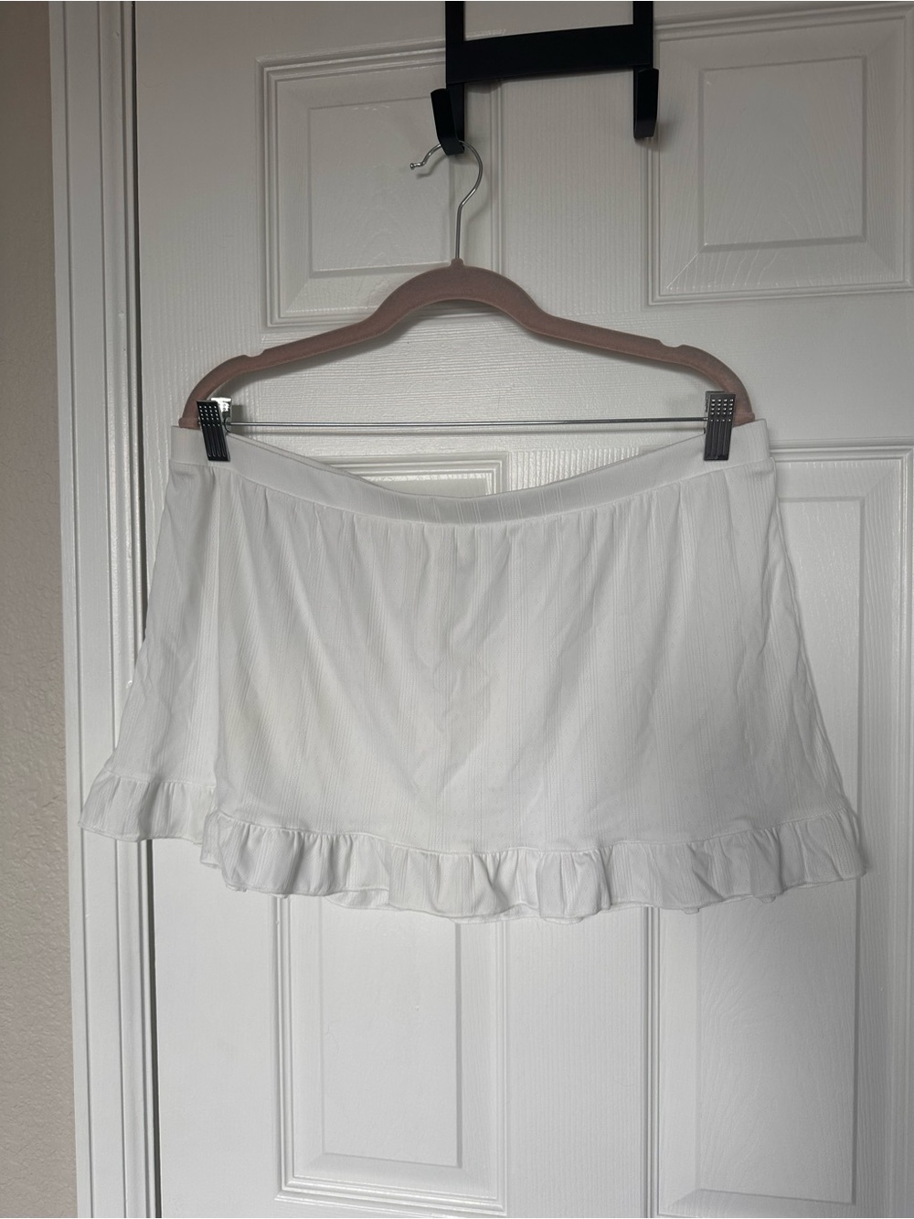 PINK Ruffled Mini Skirt/Swim Cover Up